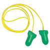 MAXIMUM LITE Disposable Earplugs, Foam, Green, Corded