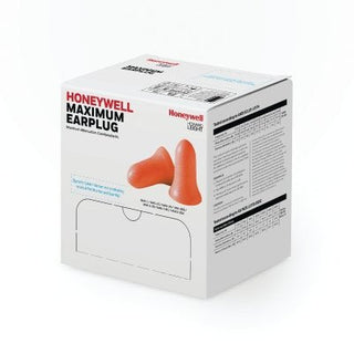 MAXIMUM Disposable Earplugs, Foam, Coral, Uncorded, Dispenser Box