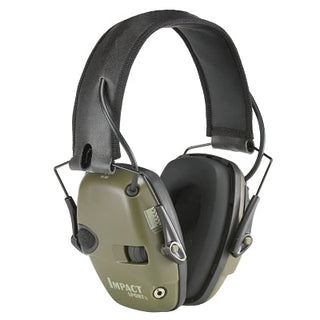 Impact® Sport Earmuff, 22 dB NRR, Black/Hunter Green, Over-the-Head