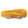Polar/Solar® Extension Cord, 100 ft, 1 Outlet, Yellow