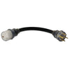 8/3 STW 14-50 - 6-5 0 Welder Adapter, 1-1/2 ft, Black
