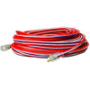 Stripes® Extension Cord, 50 ft, 1 Outlet, Red/White/Blue