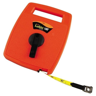 Hi-Viz® Linear Measuring Tape,  1/2 in x 100 ft, SAE, Single Sided, Orange