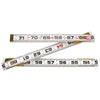 Red End® Two Way® Folding Wood Rule, 6 ft L, Wood, SAE