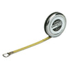Executive® Diameter Pocket Measuring Tape, 6 mm x 2 m, SAE/Metric, Charcoal