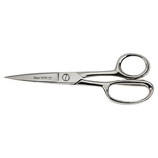 Inlaid® Industrial Shears with Enlarged Lower Ring, 8.125 in OAL, Silver, Sharp