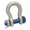999-G Series Anchor Shackles, 5/8 in Bail Size, 3.25 Tons, Secured Bolt & Nut