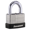 Sesamee® Keyless Padlock, 5/16 in Shackle dia, 1 in L x 1 in W Shackle, Brass