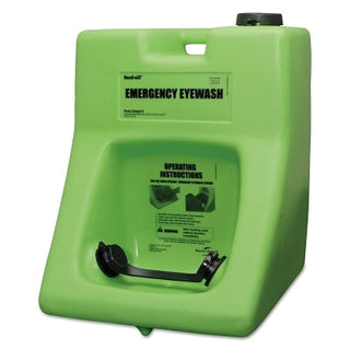 Porta Stream® II Emergency Eyewash Station, 16 gal, Eastomeric Pull Strap