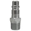 Air Chief Industrial Quick Connect Fitting, 3/8 in Body Size, 1/4 in (NPT) M, Steel