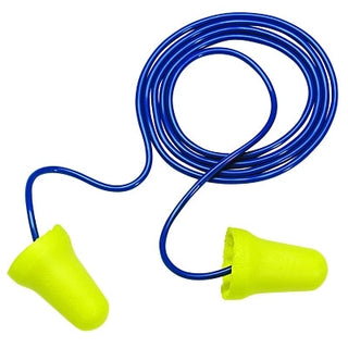 E-A-R E-Z-Fit Foam Earplugs, Polyurethane, Yellow, Corded