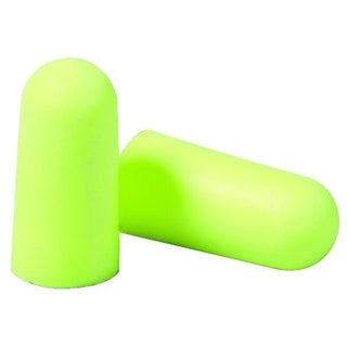 E-A-Rsoft™ Yellow Neons™ Foam Earplug, Polyurethane, Uncorded, Regular, Poly Bag