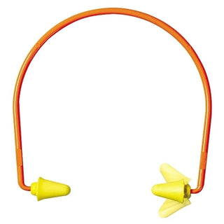 E-A-Rflex 28™ Semi-aural Hearing Protector, ABS, Polyurethane, Yellow, Banded