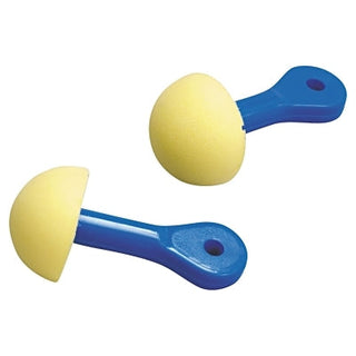 E-A-R™ Express™ Pod Plugs™ Earplug, Polyurethane, Yellow, Blue Grips, Uncorded