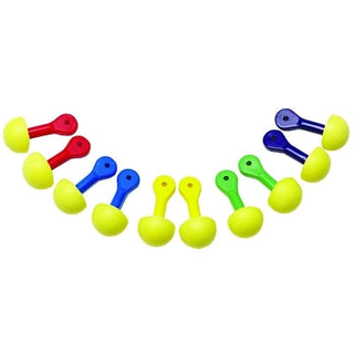 E-A-R™ Express™ Pod Plugs™ Earplug, Polyurethane, Yellow, Assorted Color Grips, Uncorded