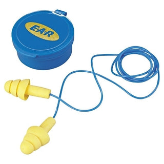 E-A-R™ Ultrafit™ Earplugs, Elastomeric Polymer, Yellow, Corded, Carrying Case