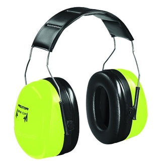 PELTOR™ Optime™ 105 Earmuff, 30 dB NRR, Hi-Viz Green, Over-the-Head