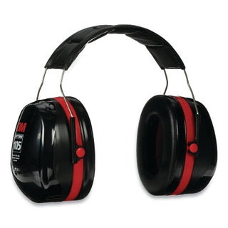 PELTOR™ Optime™ 105 Earmuff, 30 dB NRR, Black/Red, Over-the-Head