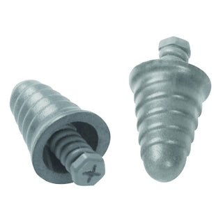 Next™ Skull Screws™ Earplug, Polyurethane, Silver, Uncorded