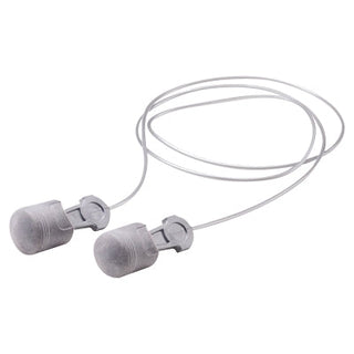 Pistonz™ Earplug, Polyurethane, Gray, Corded