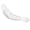 Tyvek® IsoClean® Sleeve, 18 in L, Elastic Bicep/Wrist Closures, One Size Fits Most, White