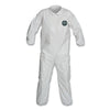 ProShield® 50 Collared Coveralls with Elastic Wrists/Ankles, White, X-Large