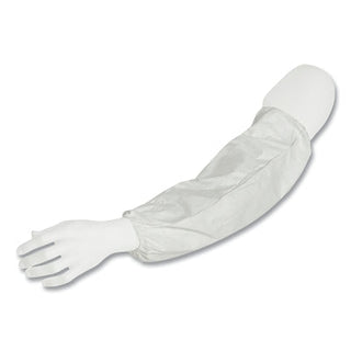 Tyvek® 400 Sleeves, 18 in Long, Serged Closure, White