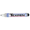 TEXPEN® Industrial Steel Ball Tip Paint Marker, White, 3/32 in, Medium