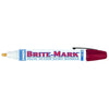 BRITE-MARK® 40 Threaded Cap/Barrel Permanent Paint Marker, Valve Action, Red, Medium