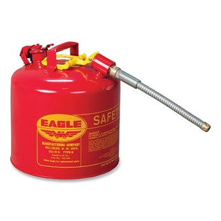 Type ll Safety Can, 5 gal, Red, Hose Included