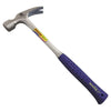 Framing Hammer, Steel Head, Straight Nylon/Steel Handle, 16 in, 28 oz Head, Milled Face