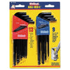 Ball-Hex-L™ Key Set, 22 per set, Hex Ball Tip, Inch/Metric, Black Oxide