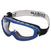 Atom Safety Goggles, Clear/Blue, Indirect Lower Vents, Cloth Strap