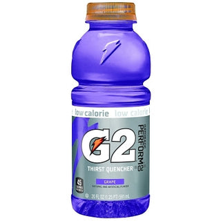 G2 Low Calorie Thirst Quencher, 20 oz, Wide Mouth Bottle, Grape