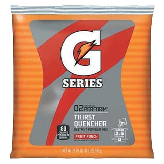 G Series 02 Perform® Pó Instantâneo para Matar a Sede, 595 g, Sachê, Rendimento de 9,5 litros, Sabor Ponche de Frutas