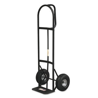 Carrinho de mão com alça em D, capacidade de carga de 800 lb (363 kg), plataforma de 7,5 pol x 14 pol (19 cm x 35,5 cm), rodas pneumáticas com cubo de aço.