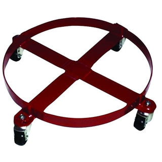 Carrinho para tambor soldado, 4 rodas, 800 lb, 6-1/4 pol. de altura x 30-1/2 pol. de largura