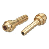 Barbed Hose Nipple, 200 psig, Brass, B-Size
