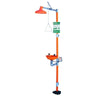 Eye Wash & Shower Station, 12 in, Safety Orange, Galvanized Steel