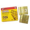15 Piece Single Number Set, Brass, 3 in
