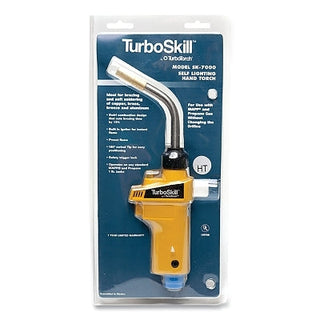 TurboSkill® SK-7000 CGA-600 Self-Lighting Propane and MAPP® Torch, Includes 180° Swivel Tip