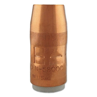 Centerfire™ MIG Nozzle, Flush, 5/8 in Bore, For T Series Tip, Copper