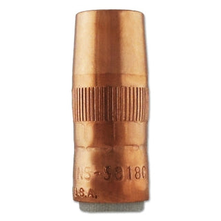 Centerfire™ MIG Nozzle, 1/8 in Recess, 5/8 in Bore, For T Series Tip, Copper