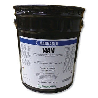 Magnaglo® 14AM Fluorescent Premixed Prepared Bath with Carrier ll, 5 gal Pail, Brown