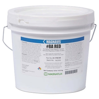 Magnavis® Dry Method Non-Fluorescent Magnetic Powder, 45 lb, Pail, Red