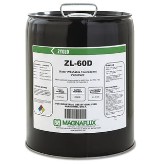 Zyglo® ZL-60D Water Washable Fluorescent Penetrant, 5 gal, Pail
