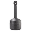 Smokers Cease-Fire® Cigarette Butt Receptacles, 16 qt, Polyethylene, Deco Black