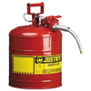 Type II AccuFlow™ Safety Can, Gas, 5 gal, Red, Includes 5/8 in OD Flexible Metal Hose