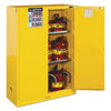 Yellow Safety Cabinets for Flammables, Self-Closing Cabinet, 45 Gallon
