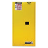 Yellow Safety Cabinets for Flammables, Self-Closing Cabinet, 60 Gallon